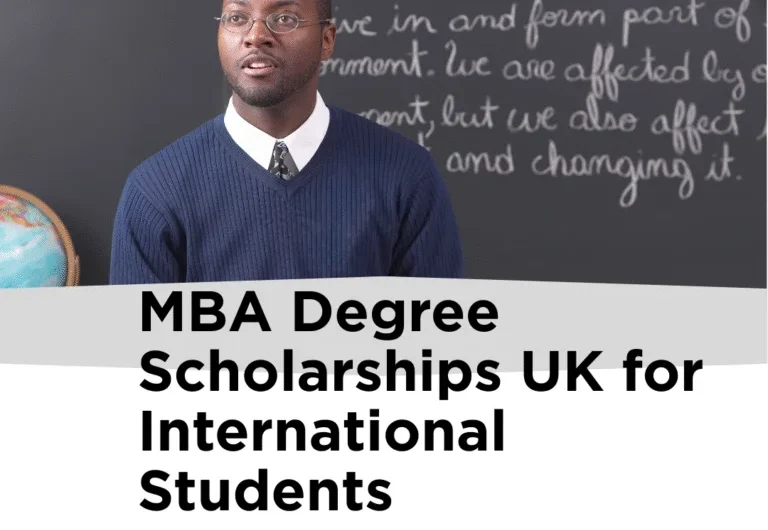 MBA Degree Scholarships in the UK for International Students